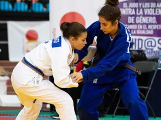 Miriam Silvares, durante un combate