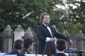 Manuel Alejandro López, director de la Banda de Música de Zamora, en un concierto. Archivo