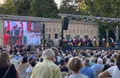 La Plaza de la Catedral a rebosar para disfrutar de la clausura del Festival Internacional de Folklore