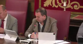 El presidente de la Diputación de Zamora, Francisco Requejo, durante el Pleno