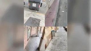 Suciedad en las calles de Benavente