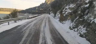 Nieve hielo carretera. Archivo