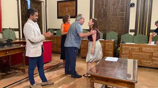 Entrega de diplomas en el Ayuntamiento