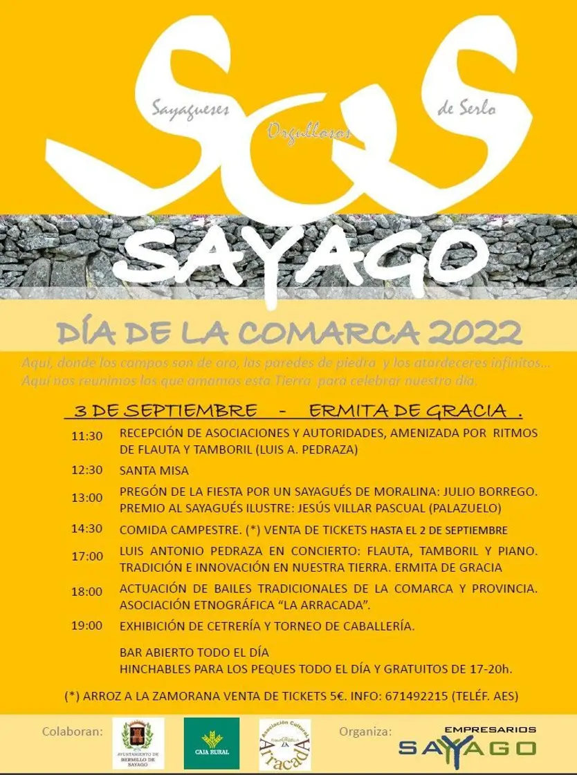 Cartel del Día de la Comarca de Sayago