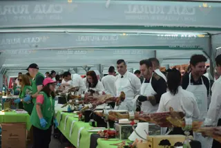 Imagen del Encuentro Benéfico de cortadores de jamón del año pasado