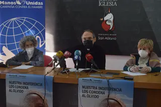 Milagros Morata y Antonio Jesús Martín de Lera presentan la campaña de Manos Unidas