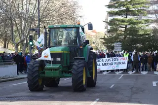 Imagen de archivo de un tractorada en defensa del medio rural en Zamora. Foto: María Lorenzo.