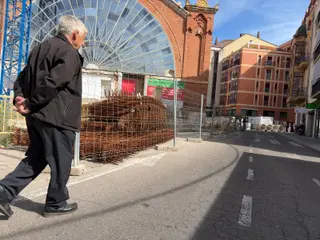 Imagen de las obras del Mercado de Abastos