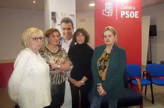 PSOE Zamora. I. García Rioja Puri Fraile Mercedes Martín y Mar Rominguera 19 03 18