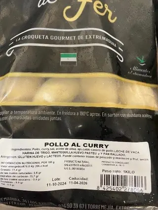 Croquetas congeladas