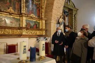 El consejero visita las obras de Revellinos
