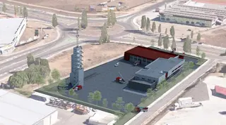 Imagen del proyecto del nuevo parque de bomberos para Zamora capital.