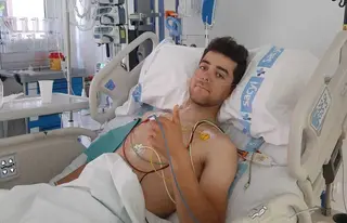 Pau Torrent en el hospital
