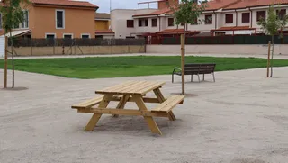 Parque de juegos autóctonos en el barrio de San Isidro. Archivo