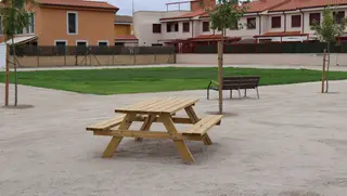 Parque de juegos autóctonos en el barrio de San Isidro. Archivo