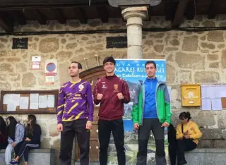 Podio en una de las competiciones disputadas