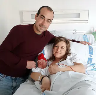 Adriana, la primera burgalesa en nacer en 2022