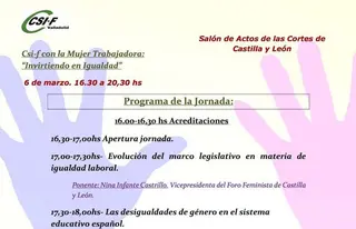 CSIF reclama que la cuestión de igualdad se convierta en un “objetivo prioritario”