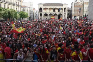 Imagen de la Plaza Mayor el pasado 11 de julio del 2010 Foto: J.Leal