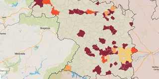 Mapa de la incidencia en los municipios de Zamora este viernes