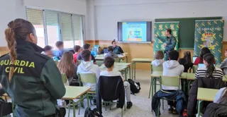 Imagen en un centro escolar de la provincia