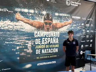 Mateo Manías, del CD Natación San José Obrero, en el Campeonato de España