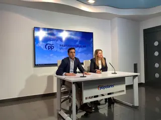Un instante de la rueda de prensa en la sede del Partido Popular de Zamora