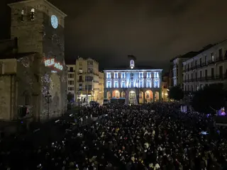 Imagen de la Plaza Mayor durante la Nochenueva