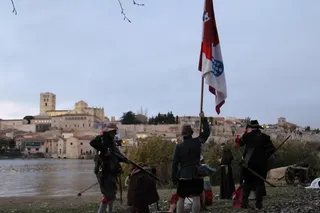Imagen de una recreación a orillas del Duero en Zamora