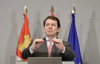 Alfonso Fernández Mañueco en su comparecencia