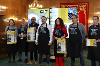 Un instante de la rueda de prensa