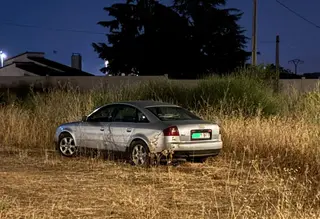 El vehículo sospechoso la pasada madrugada en Roales del Pan