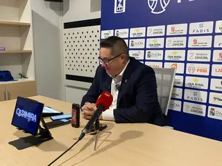 Diego Epifanio 'Epi', entrenador del Obradoiro, tras el partido frente al CB Zamora