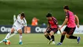 Instante Del Duelo De Ida Entre El Castilla Y El Sabadell
