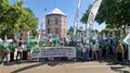 Concentración de CSIF reclamando refuerzos en el personal laboral de la educación pública