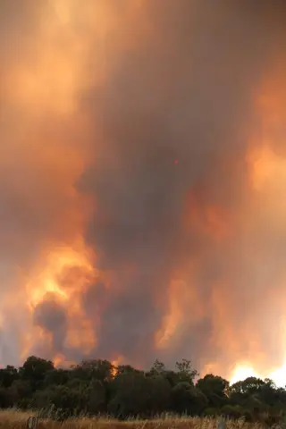 Incendio de Fermoselle. FOTO: Javi S. Fraile