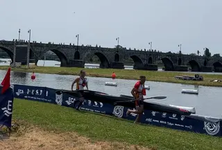 Campeonato maratón k2 José Luis Román Mangas y Ramón Cerra