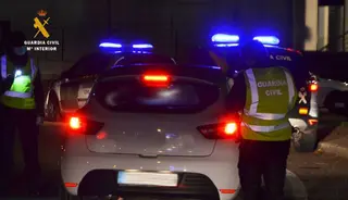 control de la guardia civil. Archivo