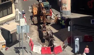 Obras red de saneamiento- Archivo