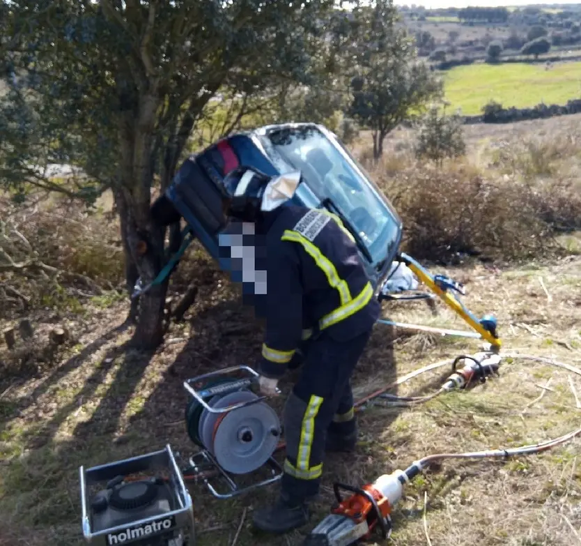 Accidente en la ZA 320 en Sayago 2