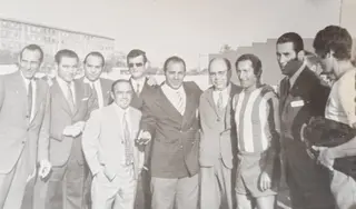 Joseíto, en el centro, y Gento, con la camiseta del Zamora FOTO CASTO PÉREZ