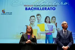La consejera de Educación, Rocí­o Lucas, preside la entrega de los Premios de Educación 2025. | Miriam Chacón / ICAL