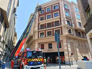 Bomberos y Policía Municipal en el lugar