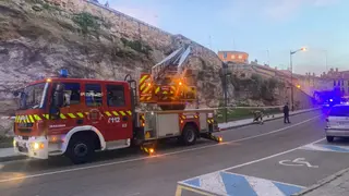 Desprendimientos en la muralla