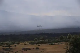 Incendio en la Sierra de la Culebra. Archivo