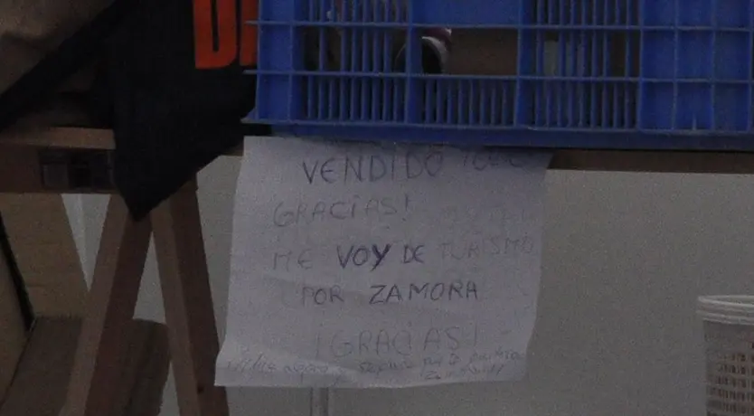 El cartel del stand de la feria Fromago del que todo el mundo habla