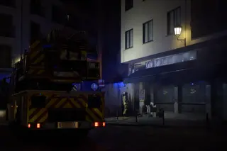 Depliegue de medios en la zona Fotos de Fernando F. Felice