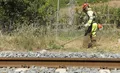 Imagen De Los Trabajos De Prevención De Incendios En Las Vías Del Tren