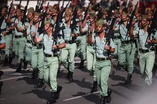 Solemne de homenaje a la bandera nacional y desfile militar por el 12 de octubre - Eduardo Parra - Europa Press
