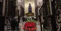 La Virgen de la Soledad se viste de rojiblanco para apoyar al Zamora CF en la lucha por el ascenso